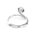 Ariana Grande x Swarovski Bileklik, Kristal inci, Baget kesim, Beyaz, Rodyum kaplama L