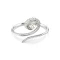 Ariana Grande x Swarovski Bileklik, Kristal inci, Baget kesim, Beyaz, Rodyum kaplama S
