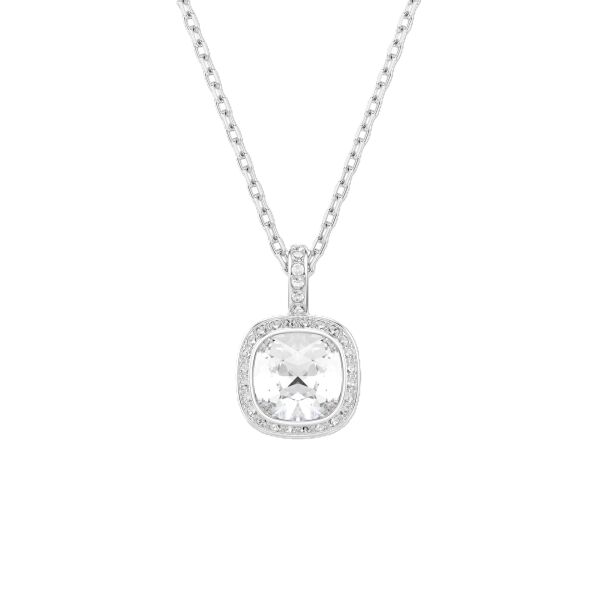 Una Angelic Set, Yastık kesim, Beyaz, Rodyum kaplama
