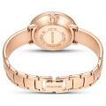 Crystalline Bangle Saat, İsviçre Üretimi, Metal bileklik, Beyaz, Pembe altın rengi yüzey