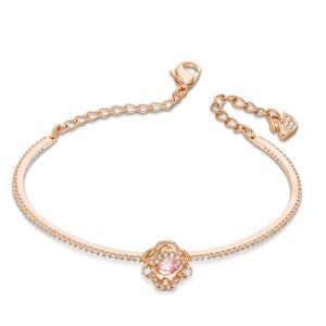 Una Clover Bileklik, Pembe, Pembe altın rengi kaplama M