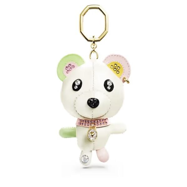 Teddy Çanta Charm'ı, Ayıcık, Çok renkli, Altın rengi kaplama