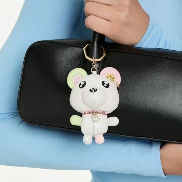 Teddy Çanta Charm'ı, Ayıcık, Çok renkli, Altın rengi kaplama