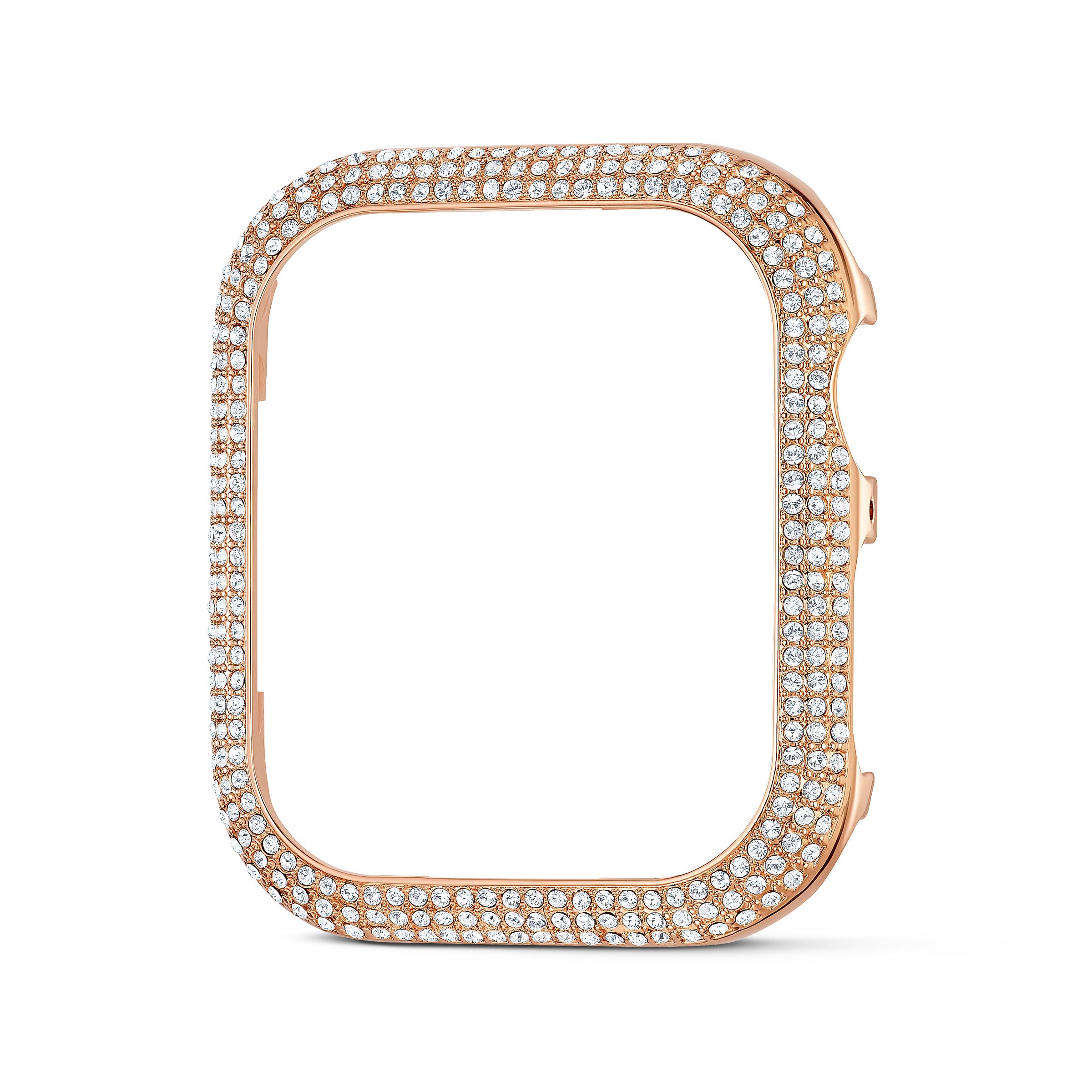 Sparkling Apple Watch ®  uyumlu kılıf, 40 mm, Rose Altın tonu