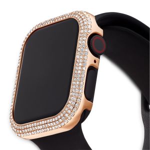 Sparkling Apple Watch ®  uyumlu kılıf, 40 mm, Rose Altın tonu