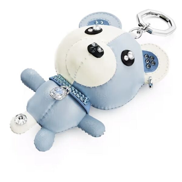 Teddy Çanta Charm'ı, Ayıcık, Mavi, Rodyum kaplama