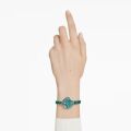Matrix Bangle Saat, İsviçre Üretimi, Kristal bileklik, Yeşil, Şampanya altın rengi yüzey