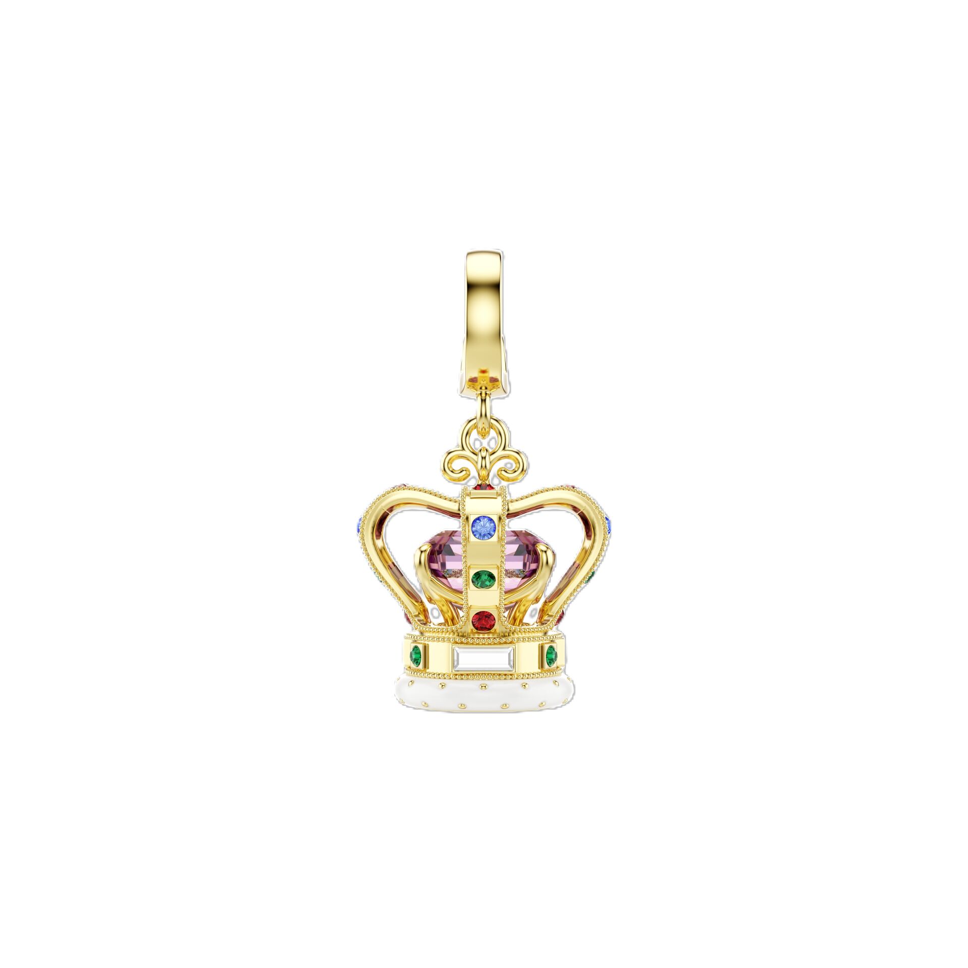 Minions Crown Charm, Karışık kesimler, Çok renkli, Altın rengi kaplama