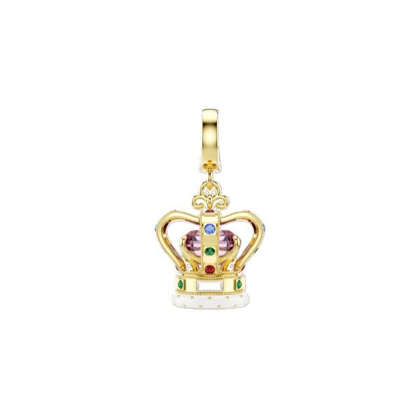 Minions Crown Charm, Karışık kesimler, Çok renkli, Altın rengi kaplama