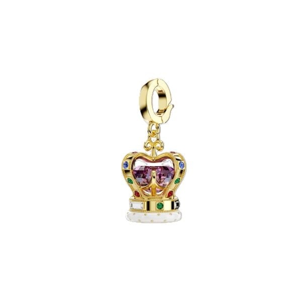 Minions Crown Charm, Karışık kesimler, Çok renkli, Altın rengi kaplama