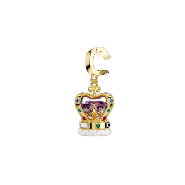 Minions Crown Charm, Karışık kesimler, Çok renkli, Altın rengi kaplama