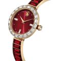 Matrix Bangle Saat, İsviçre Üretimi, Kristal bileklik, Kırmızı, Pembe altın rengi yüzey