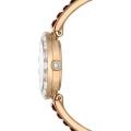 Matrix Bangle Saat, İsviçre Üretimi, Kristal bileklik, Kırmızı, Pembe altın rengi yüzey