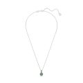 Birthstone Kolye Ucu, Kare kesim, Mayıs, Yeşil, Rodyum kaplama