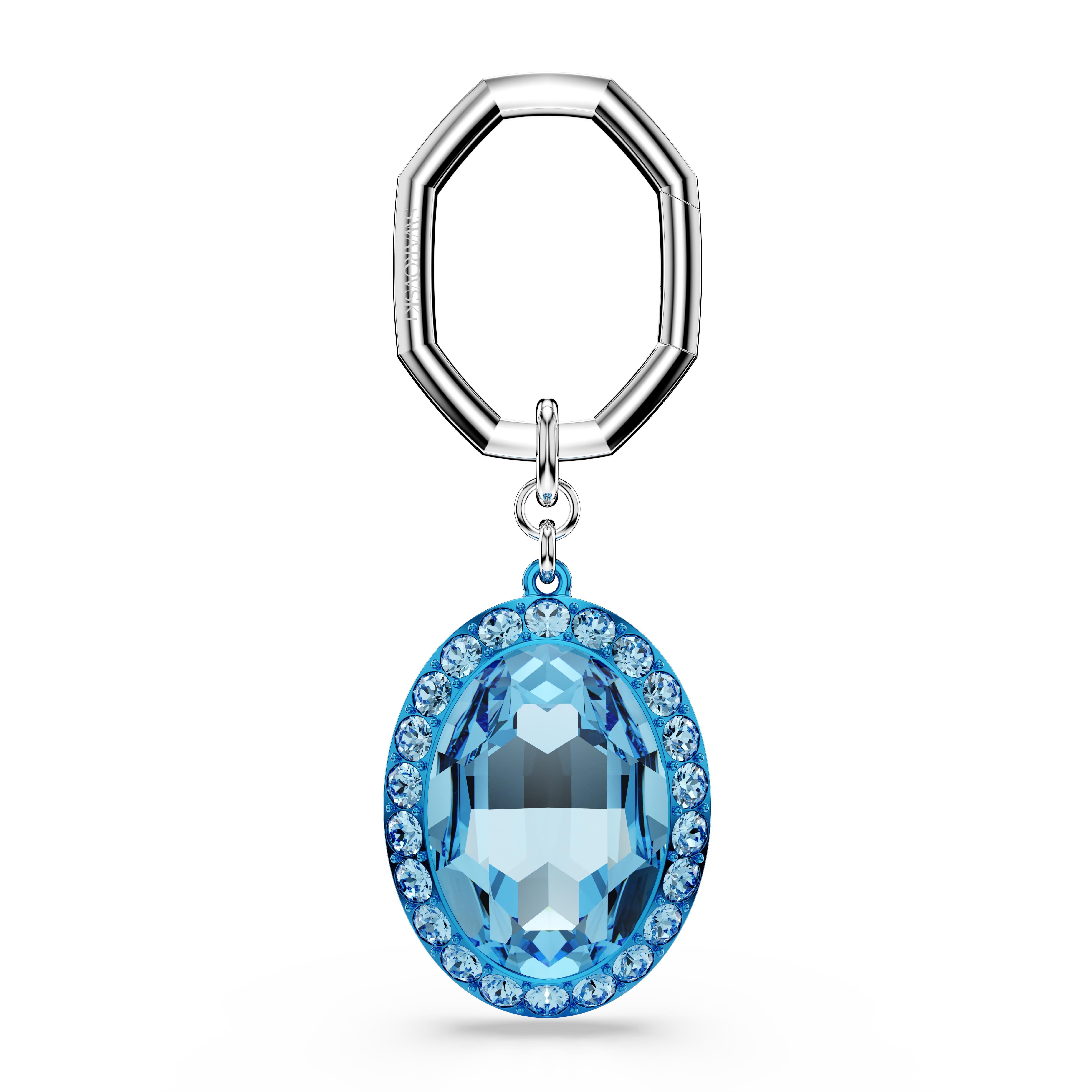 Lucent Anahtarlık Oval kesim, Mavi, Karışık metal kaplama