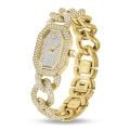 Dextera Zincir saat, İsviçre Yapımı, Kristal bilezik, Altın tonu, Altın tonlu kaplama