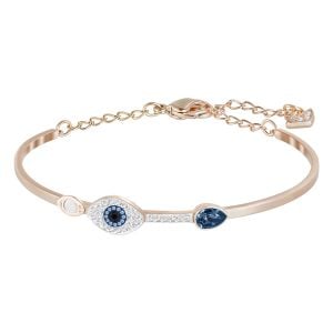 Swarovski Symbolic Evil Eye Bileklik, Mavi, Karışık metal  M