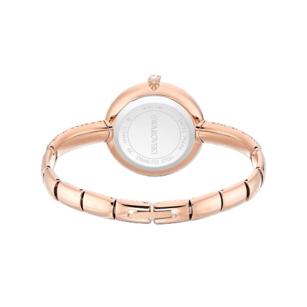 Sublima bangle Saat, İsviçre Üretimi, Metal bileklik, Rose Altın tonu, Pembe altın rengi yüzey