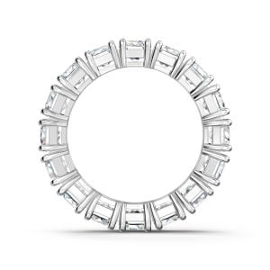 Matrix Wide Yüzük, Beyaz, Rodyum kaplama 52