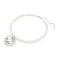 Ariana Grande x Swarovski Kolye, Kristal inci, Kalp kesim, Kalp, Beyaz, Rodyum kaplama