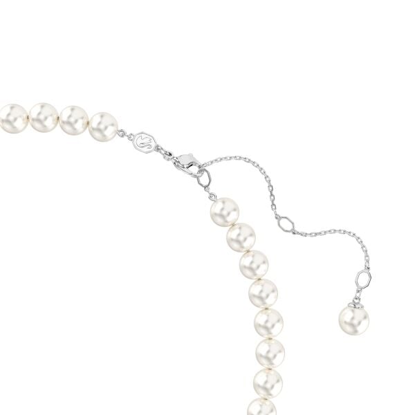 Ariana Grande x Swarovski Kolye, Kristal inci, Kalp kesim, Kalp, Beyaz, Rodyum kaplama