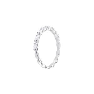 Matrix Marquise Yüzük, Beyaz, Rodyum kaplama 60