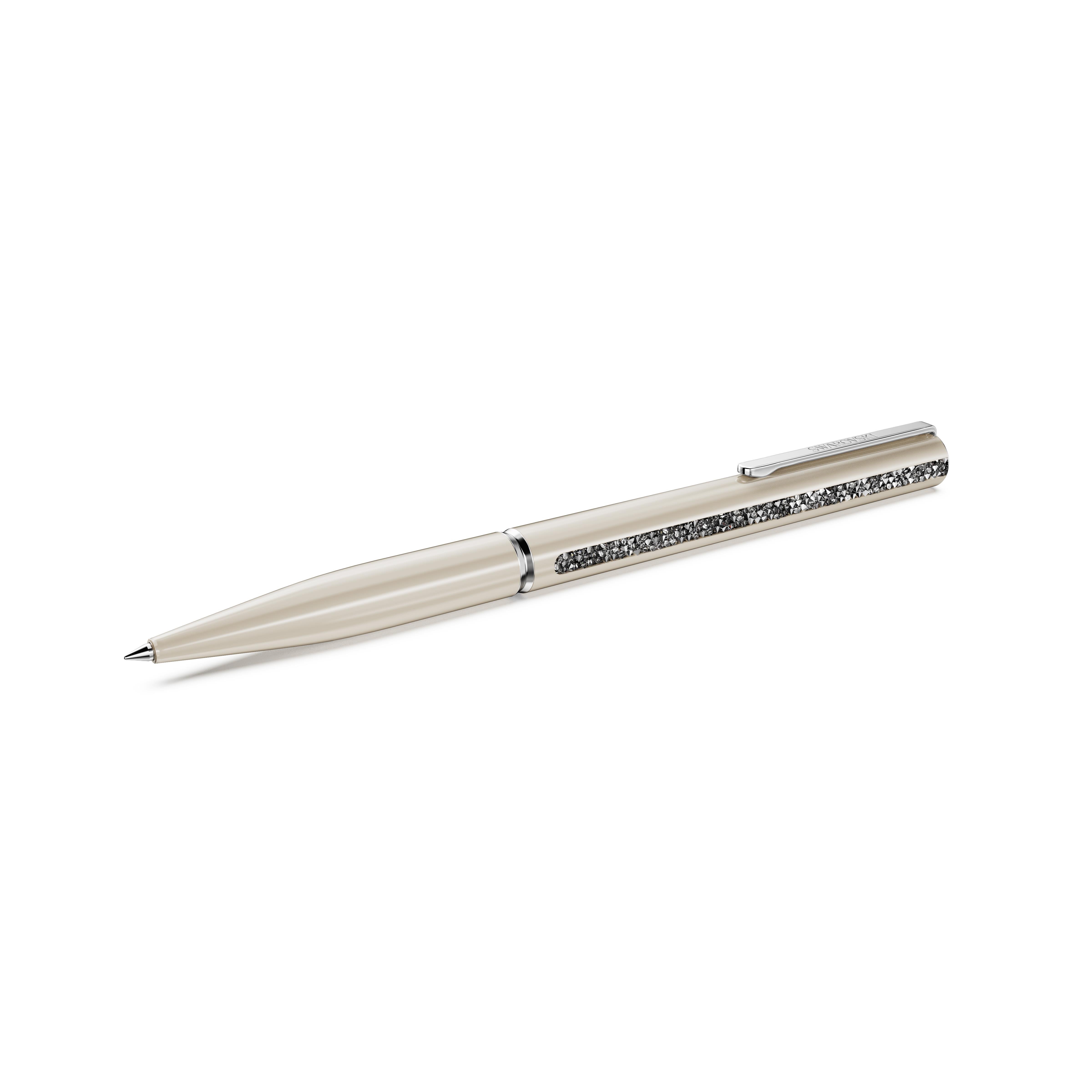 Crystal Shimmer Glide Tükenmez Kalem, Bej, Bej lakeli, krom kaplama