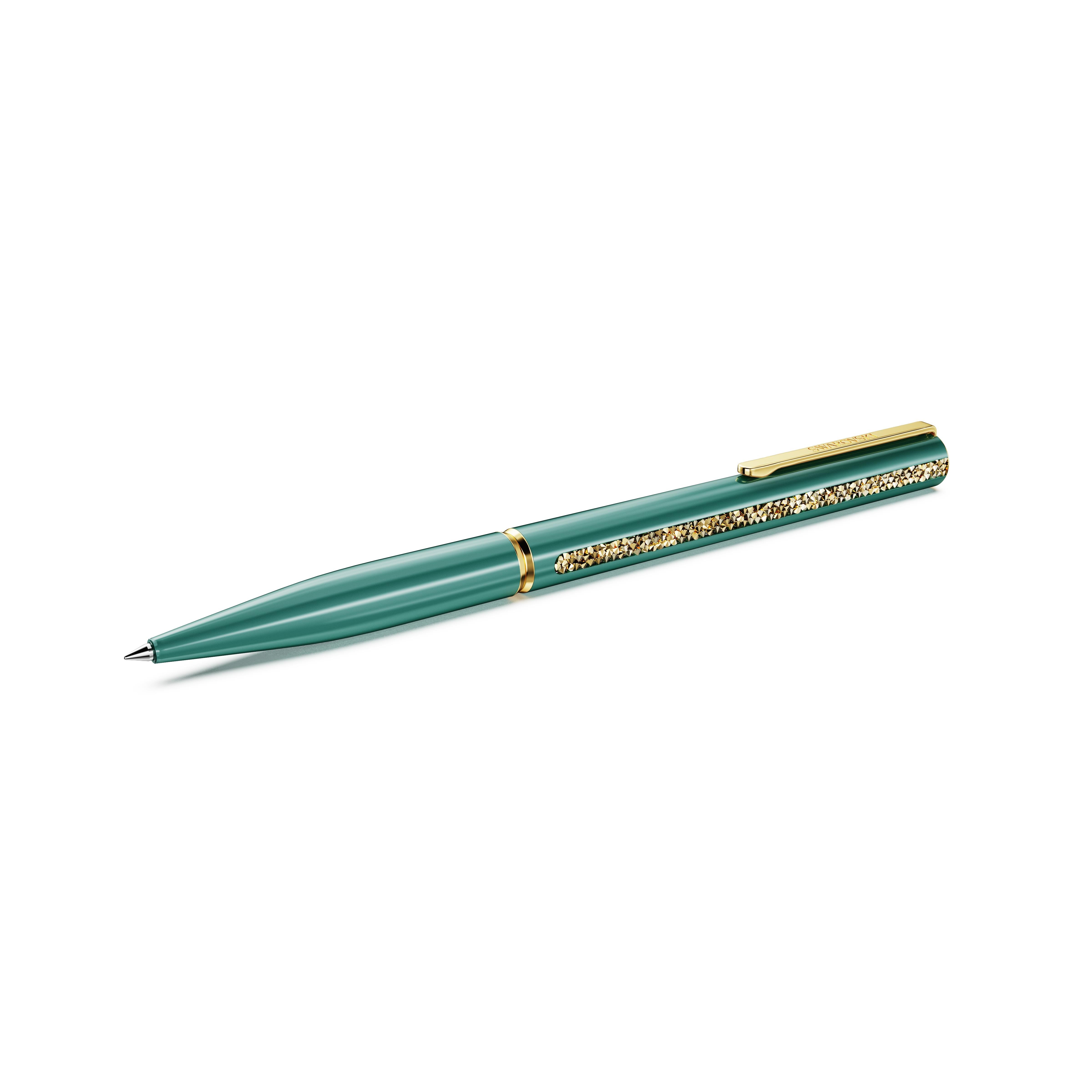 Crystal Shimmer Glide Tükenmez Kalem, Yeşil, Yeşil lakeli, altın rengi kaplama