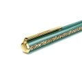 Crystal Shimmer Glide Tükenmez Kalem, Yeşil, Yeşil lakeli, altın rengi kaplama